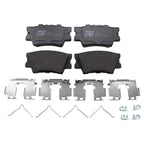 Set of 4 TRW Pro Low-Metallic Brake Pads with Hardware for Lexus HS250h (2012)
