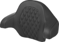 SADDLEMEN Tour-Pak Backrest Pad for FL (Lattice Stitch, Dark Gray Stitch)
