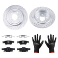 Rear L&R Brake Rotors and Ceramic Pads Kit for Dodge Durango (2011–2020)