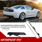 White LED Smoked Rear Bumper Side Marker Lamps for Ford Mustang (2010–2014)