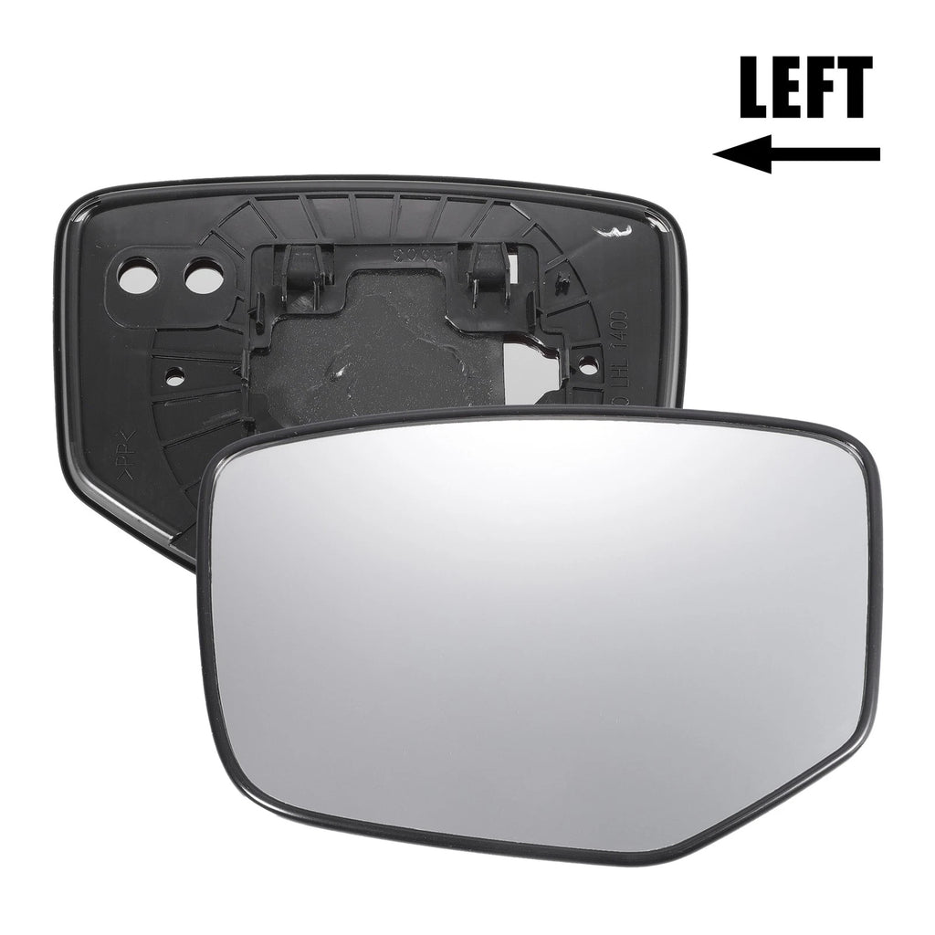 Left Side White Mirror Glass w/ Back for Honda Accord (2008–2010)