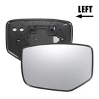 Left Side White Mirror Glass w/ Back for Honda Accord (2008–2010)
