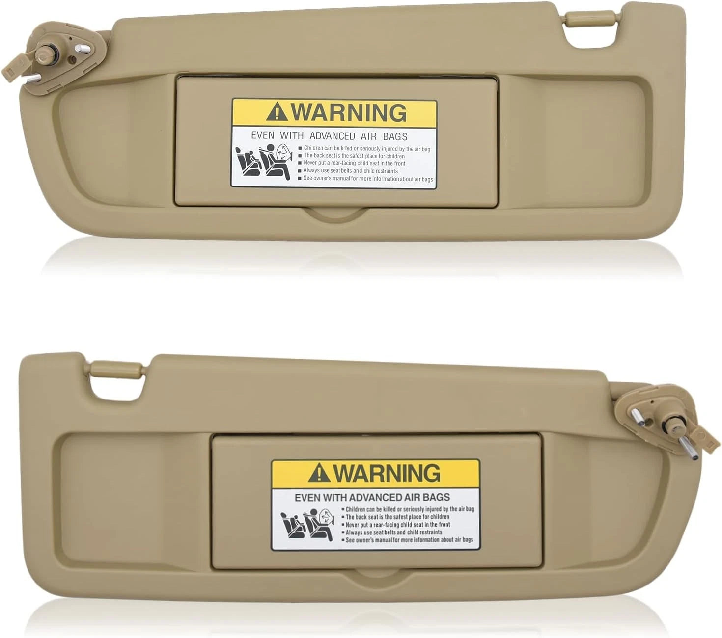 1 Pair Sun Visor for Honda Civic (2006–2011) Left & Right Beige