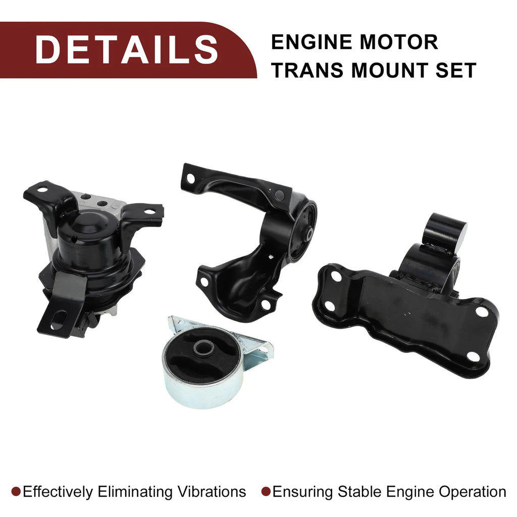 Engine Motor Trans Mount Set for Mitsubishi Lancer Ralliart 2.4L (2004–2006)
