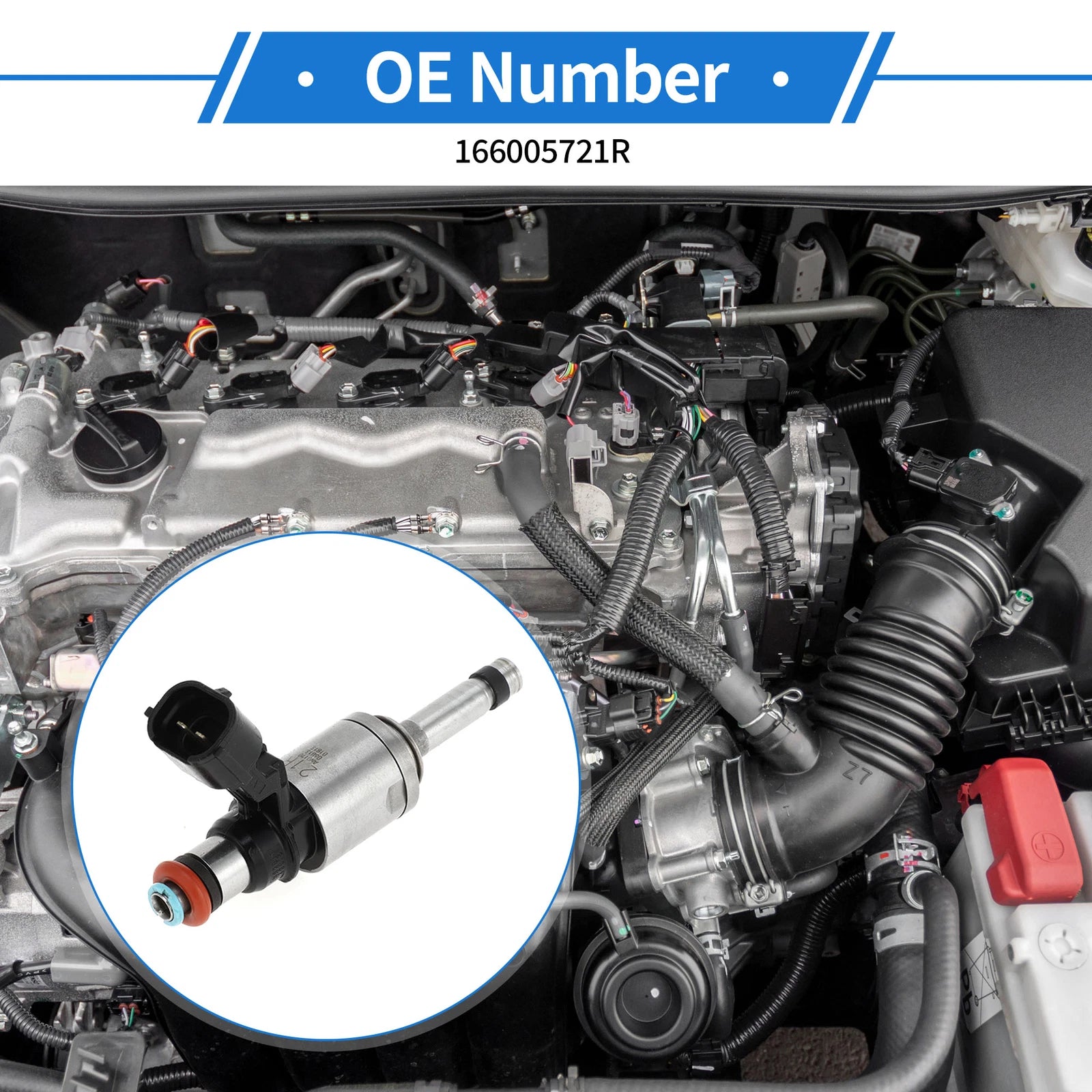 Fuel Injector No. 166005721R for Nissan Juke Qashqai (2010–2019)