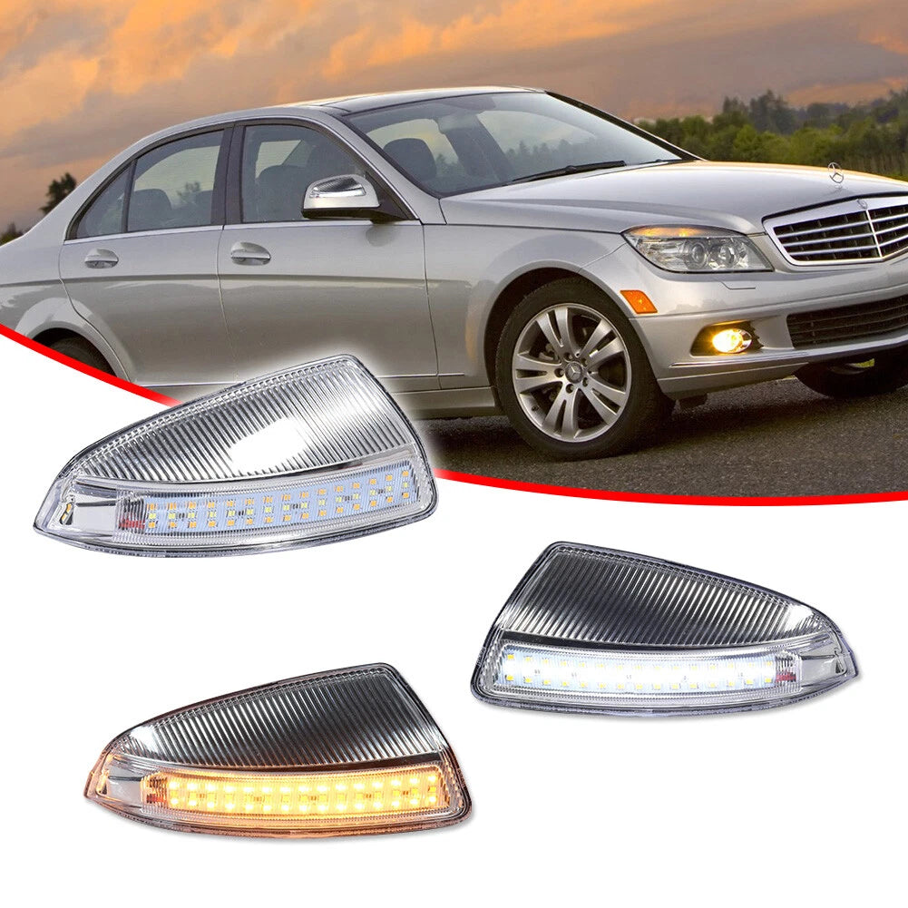 Switchback LED Mirror Signal Lights for Benz C-Class W204 (2008–2014)