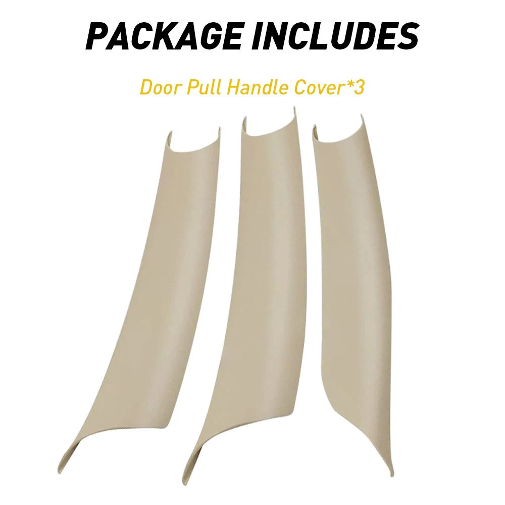 Set of 3 Interior Door Panel Handle Trim Covers for BMW X5 X6 (2007–2013)