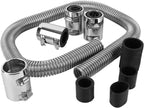48" Stainless Steel Radiator Flexible Coolant Water Hose Kit