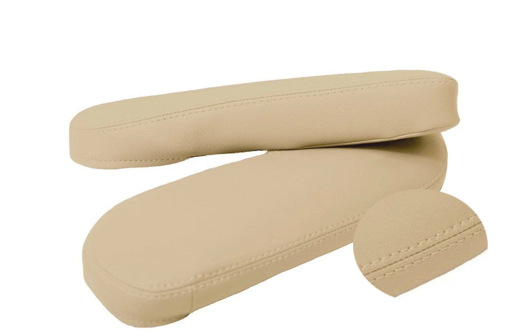 Front Seat Armrest Cover for Toyota Sienna (2011–2017) Beige Leather Synthetic