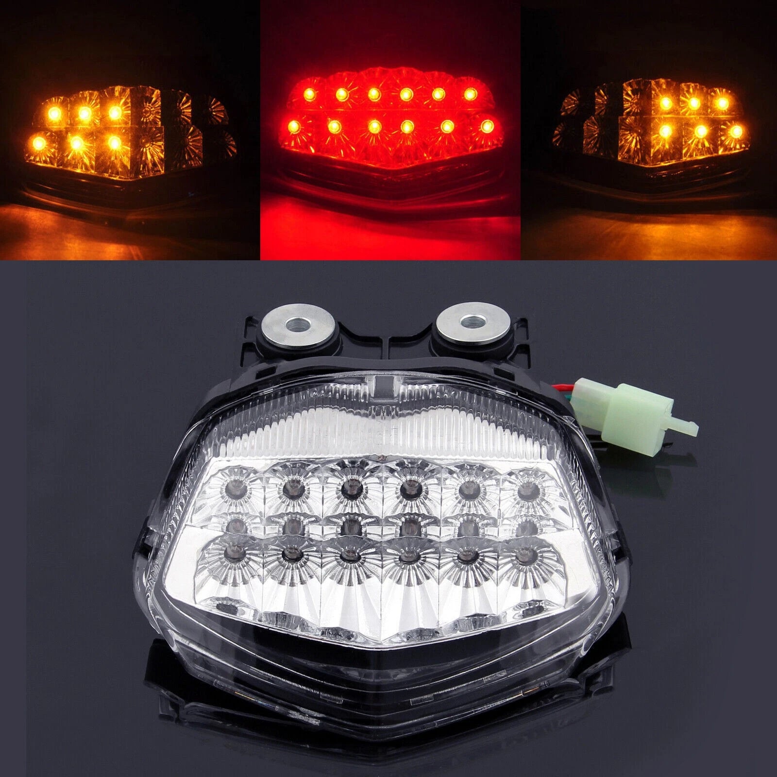 Integrated LED TailLight Turn Signals for Kawasaki Ninja 250R (2008–2012) #3