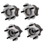 Set of 4 Wheel Hubs for Sedan (Front & Rear)