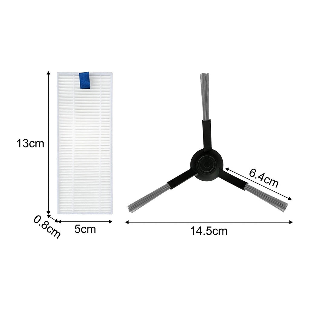 Set of Side Brushes and Filters for Tefal XPlorer Series 130 AI RR90