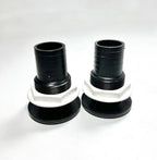 Set of 2 Thru Hull 1.5in Black Plastic for TH Marine TH-1500-DP