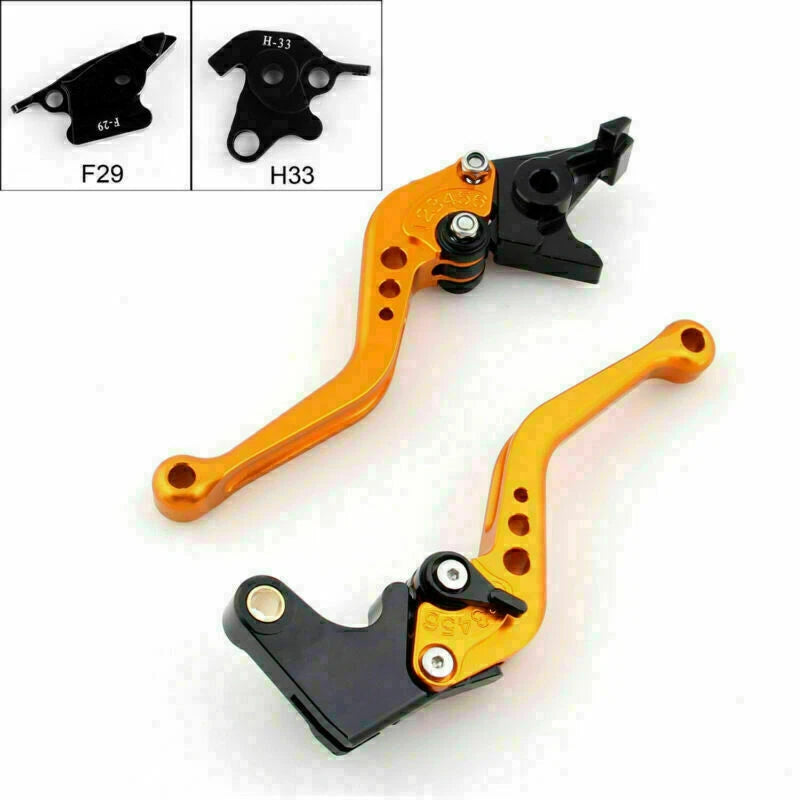 Short Brake Clutch Levers for Honda RC51/RVT1000 SP-1/SP-2 (2000–2006) Gold T9