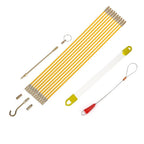 10Pcs Fiberglass Cable Puller Kit with Hook and Accessories