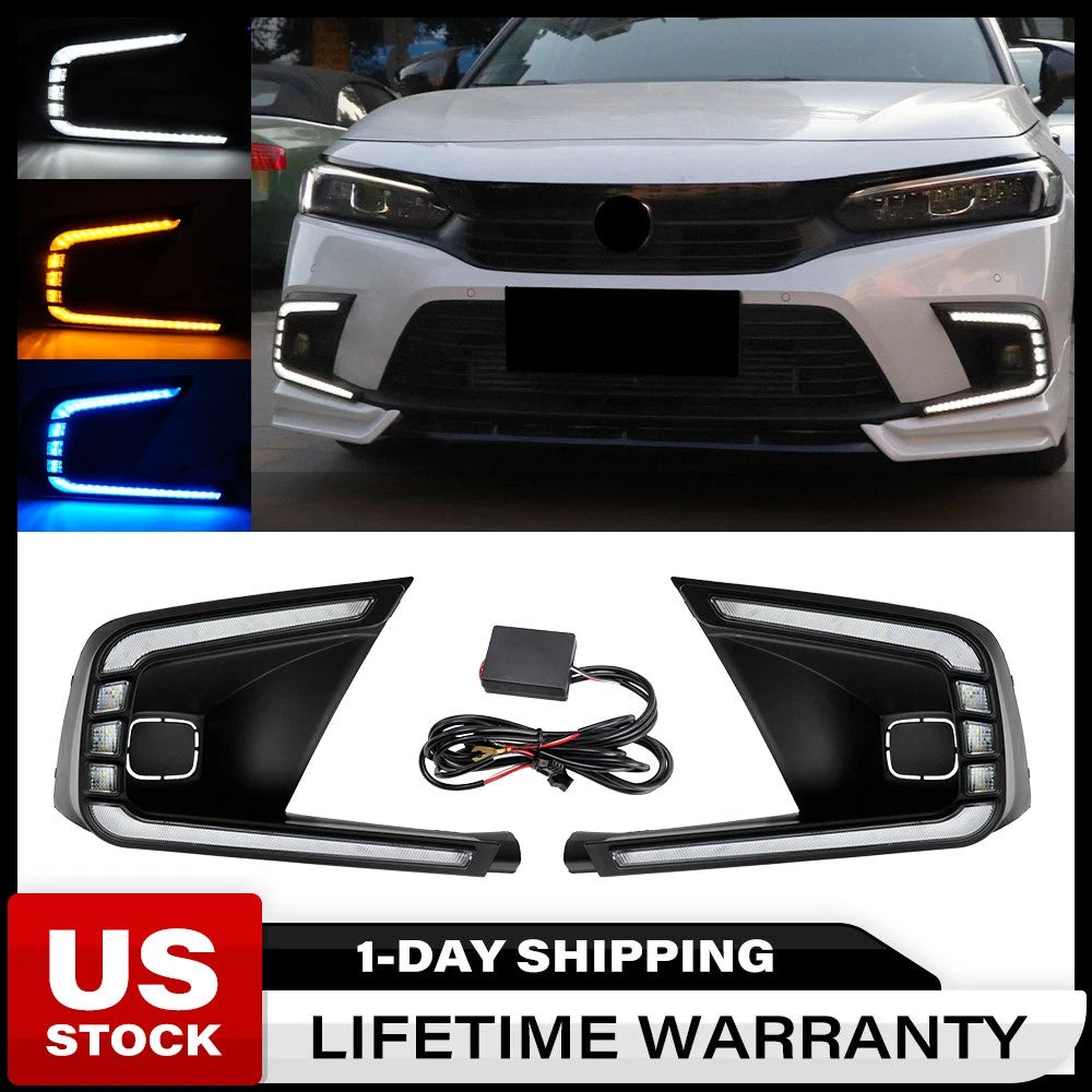 DRL Fog Lights Assembly for Honda Civic 11th Gen (2022–2024)