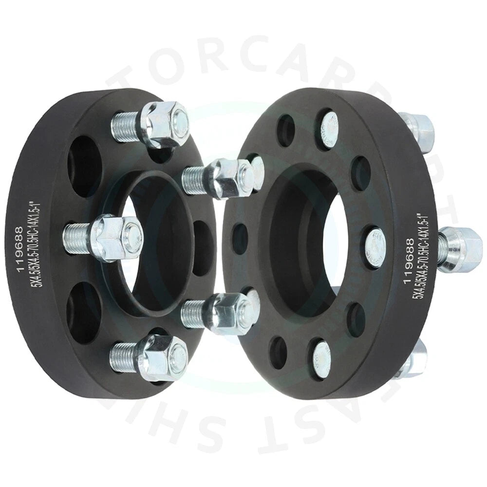 2X Wheel Spacers 1" (25mm) 5x4.5 for Ford Mustang (2015–2021)