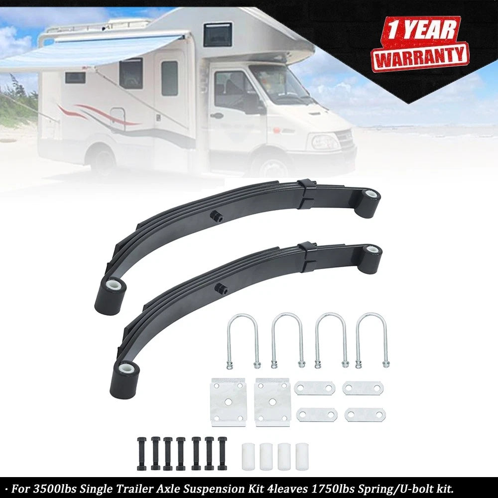 Single Trailer Axle Suspension Kit for 3500lbs Trailer (Year Range)