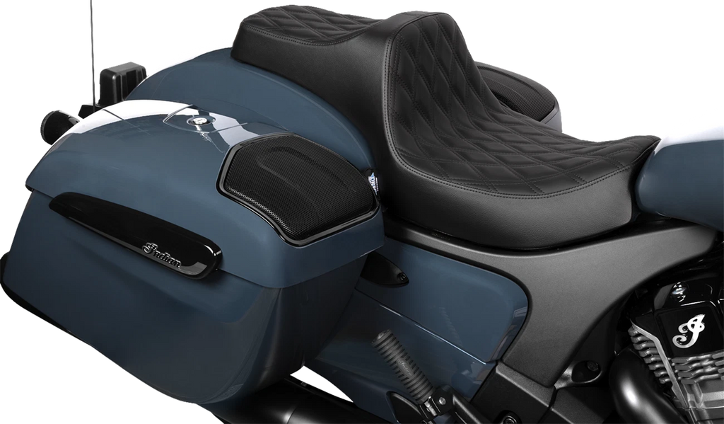 Predator III 2-Up Seat for Harley-Davidson (2014–2023) - Vinyl/Solar Leather