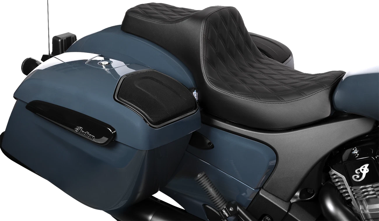 Predator III 2-Up Seat for Harley-Davidson (2014–2023) - Vinyl/Solar Leather