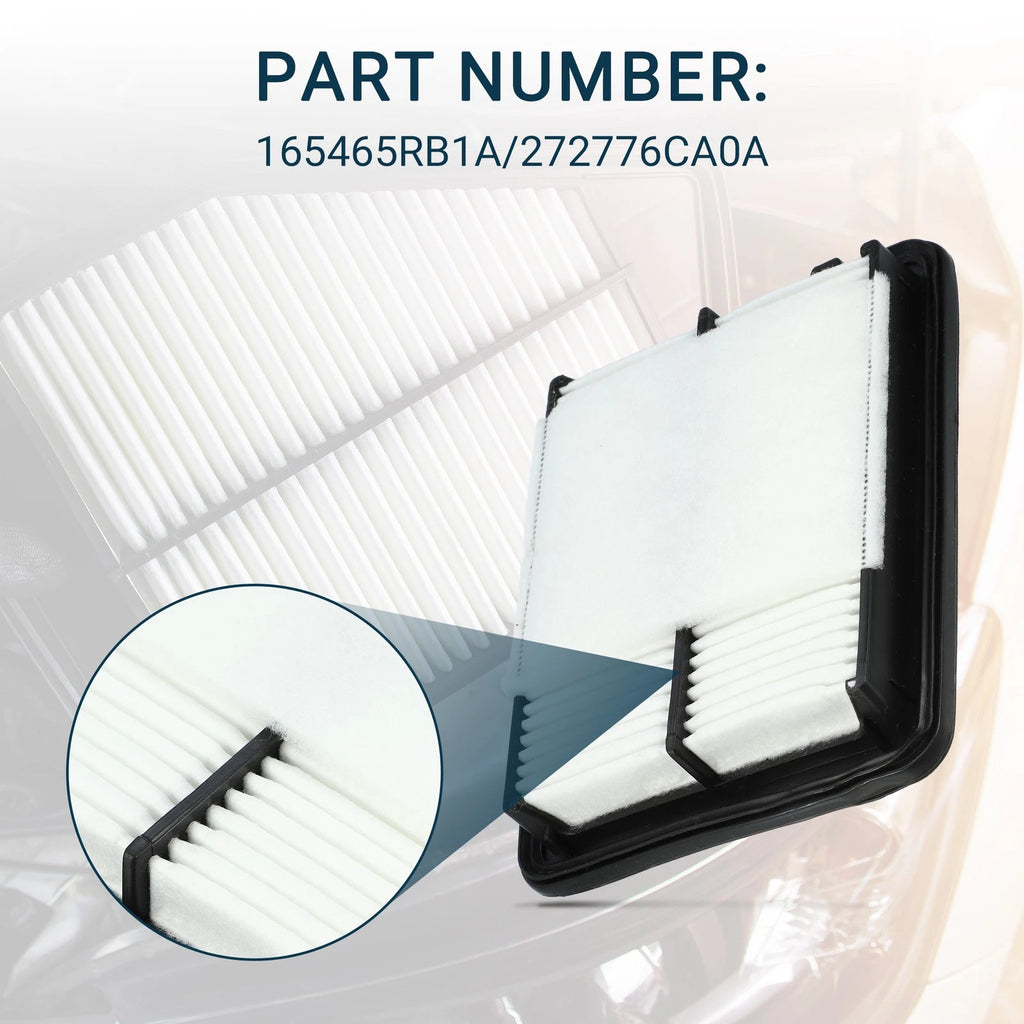 Set of 1 Cabin Air Filter for Nissan Kicks (2018–2023) No. 165465RB1A/272776CA0A