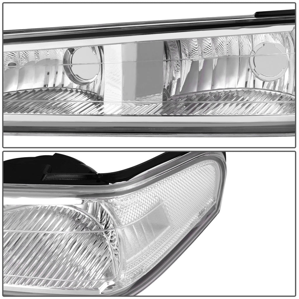 Chrome Housing Clear Lens Headlights for GMC Canyon Chevrolet Colorado (2004–2012)