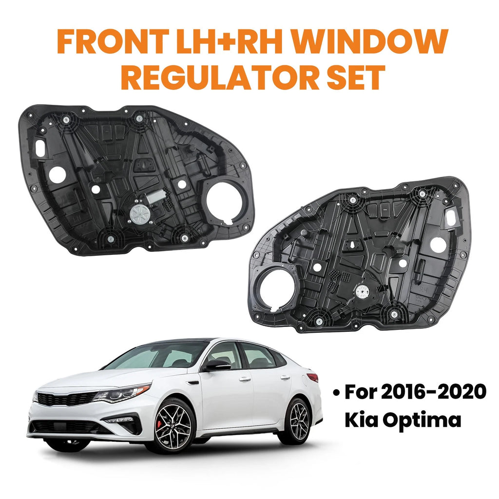 Set of 2 Front Window Regulators for KIA Optima (2016–2020) 82471D4000