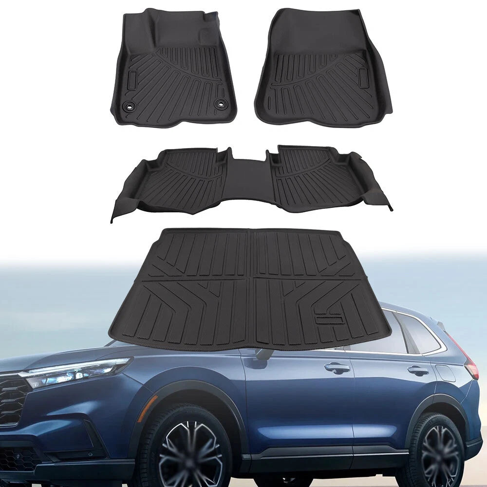 Set of 3D Floor Mats & Cargo Liner for Honda CR-V CRV Hybrid (2023–2025)