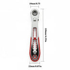 Right Angle Ratchet Screwdriver for Tight Spaces (10mm, 13mm, 16mm Chucks)