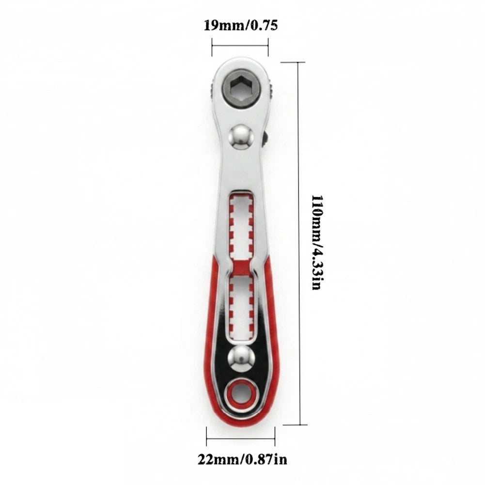 Right Angle Ratchet Screwdriver for Tight Spaces (10mm, 13mm, 16mm Chucks)