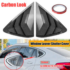 Rear Window Louver Shutter Cover for BMW X6 F16 (2015–2019) Carbon Fiber Look