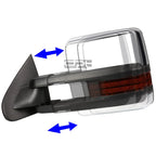 Set of 2 LED Chrome Towing Side Mirrors for Silverado/Sierra (2014–2017)