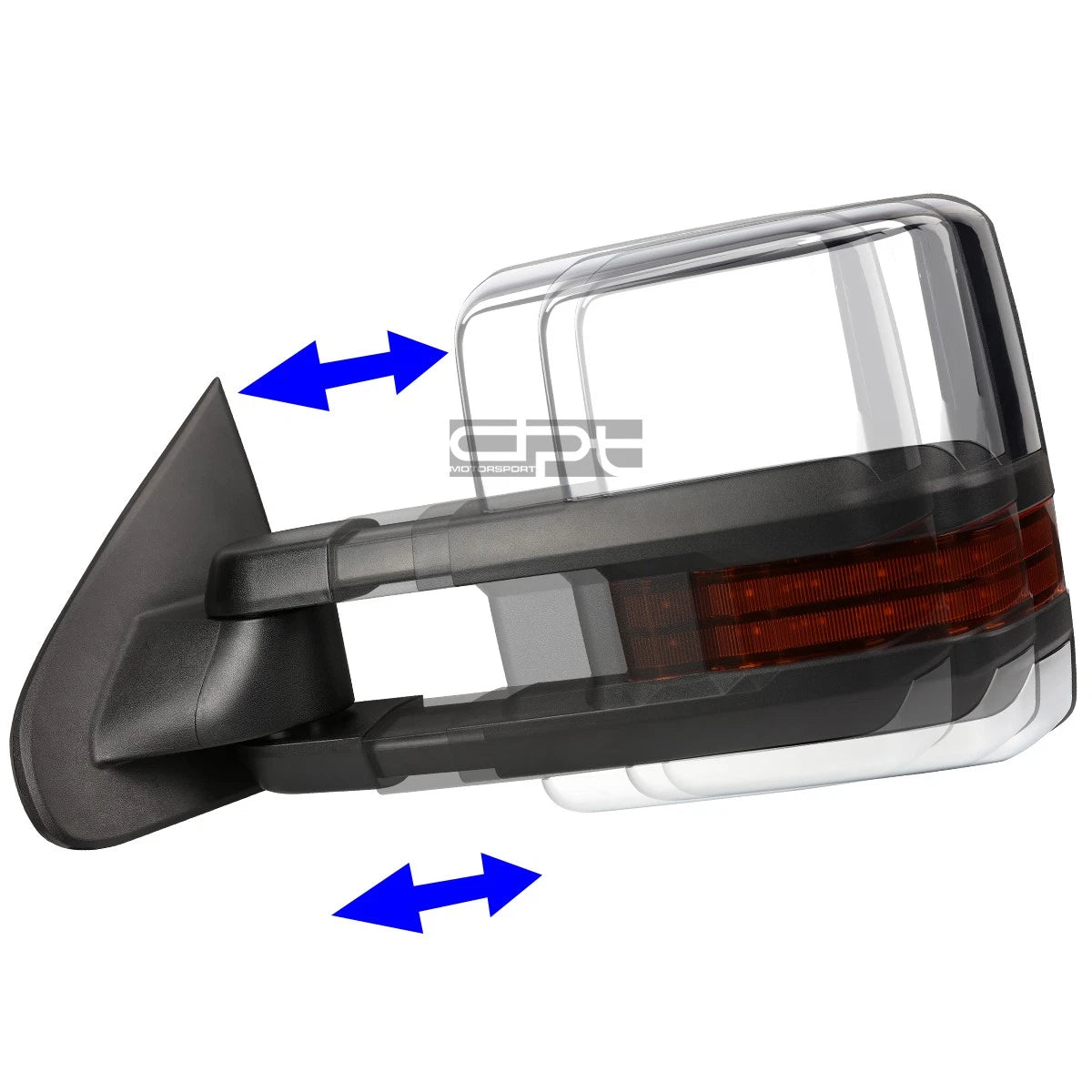 Set of 2 LED Chrome Towing Side Mirrors for Silverado/Sierra (2014–2017)