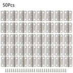 50Pcs Silver Metal Hinges for DIY Craft Jewelry Box (16x13mm)