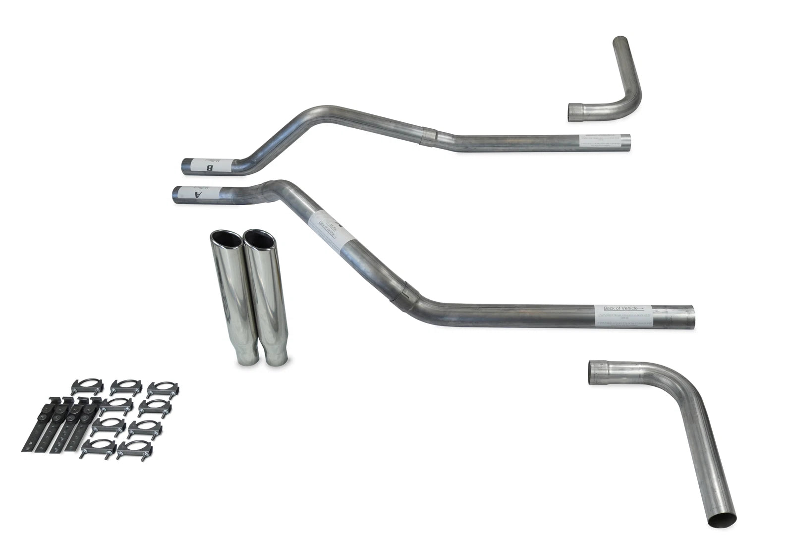 Dual Exhaust Kit for Chevy Blazer (2000–2004) - 2.5" Side Exit Tips
