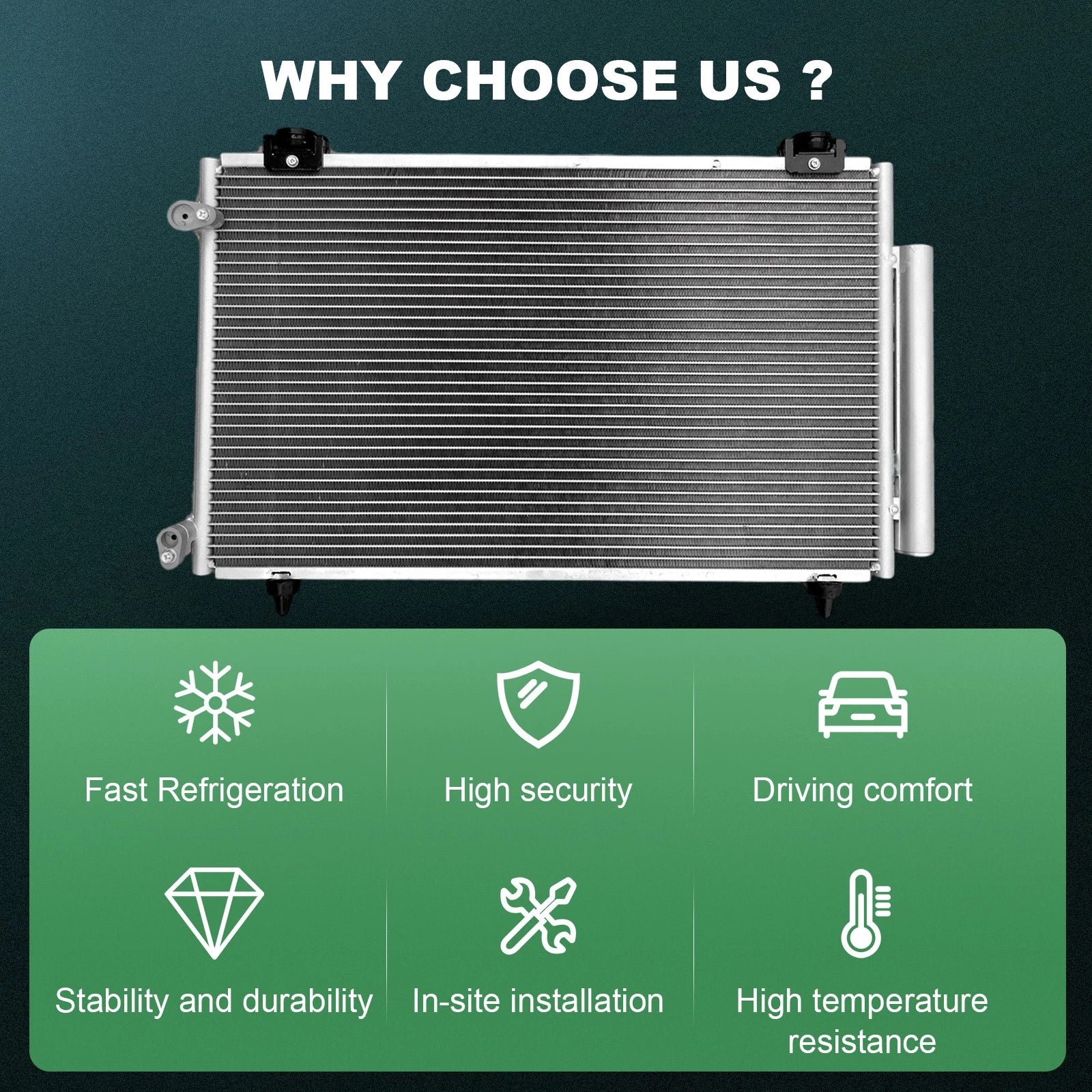 AC Condenser for Toyota Corolla Matrix (2005–2008)