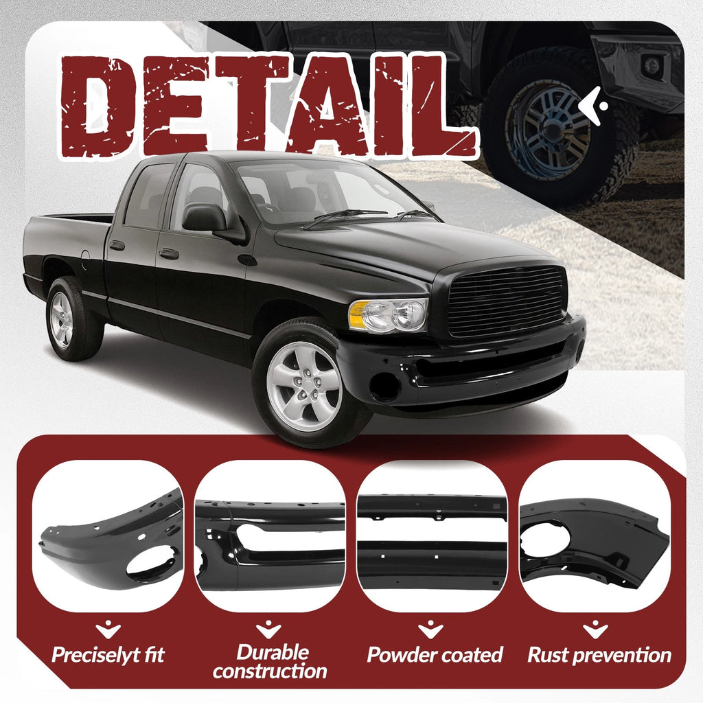 Front Bumper for Dodge Ram 1500 2002–2008, Ram 2500/3500 2003–2009