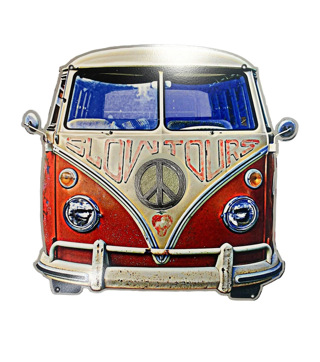 Vintage Style Metal Sign for Volkswagen Bus Front (14 in x 15 in) (1950–1975)