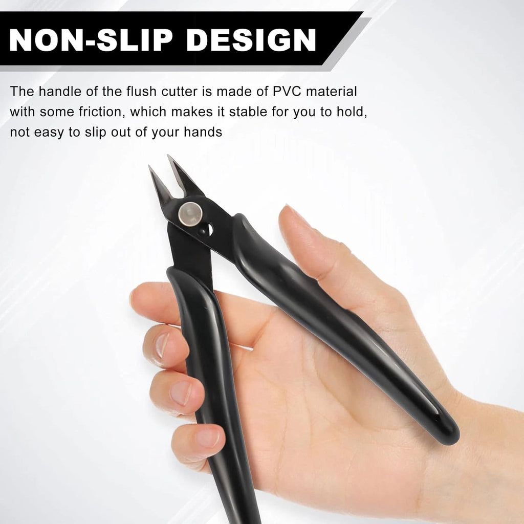 Set of 10 Flush Wire Cable Cutters Diagonal Cutting Pliers