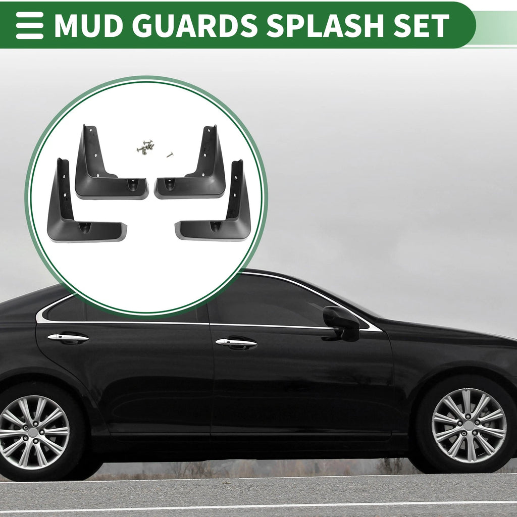 Set of 2 Mud Flap Splash Guards for Lexus ES350 (2013–2018)