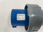 PowerTOP IP67 Blue Cable Mount 2P + E Industrial Power Plug for MENNEKES