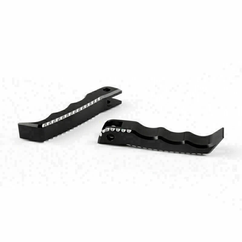 Front Rider Footrest Foot Pegs for Suzuki GSX-R 1300 Hayabusa (2008–2015) Black T9