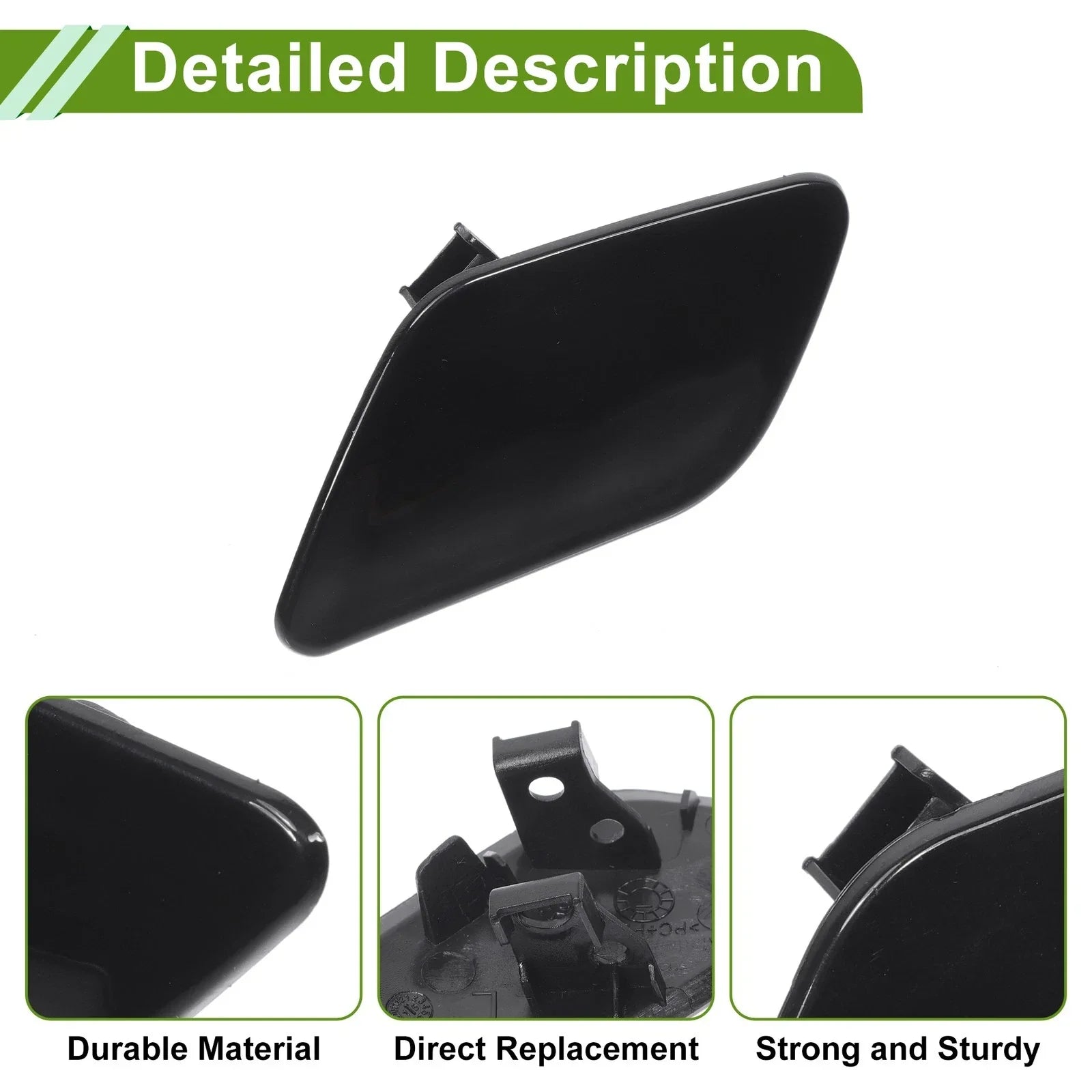 Washer Nozzle Cover for Porsche Cayenne 92A (2011-2018) - Black