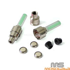 Green LED Flash Neon Lamp Wheel Tire Rim Valve Caps for Motorcycle