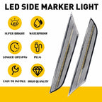2X LED Front Bumper Side Marker Lights for Infiniti G35 (2003â2006)