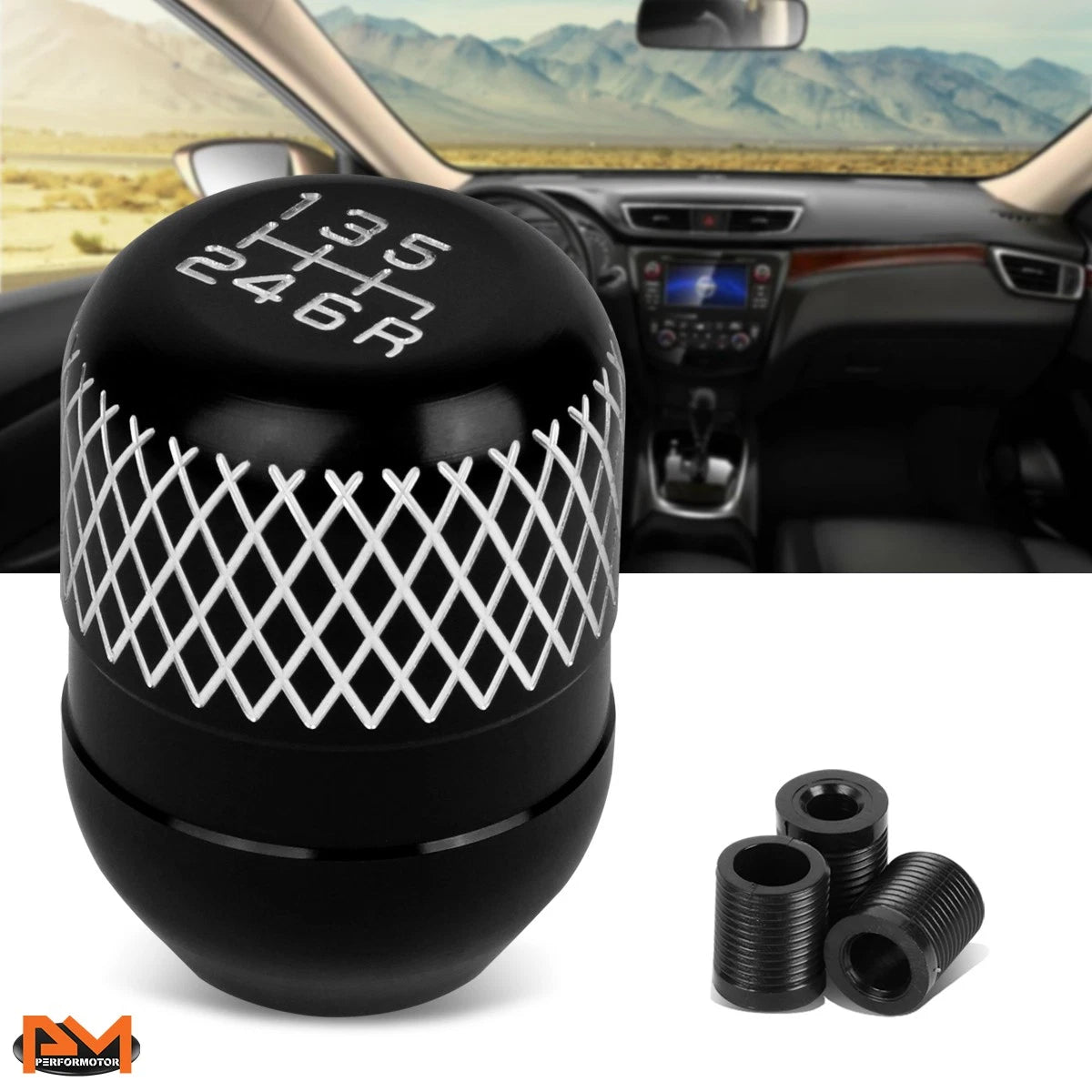 6-Speed Aluminum Shift Knob for Universal JDM Type-R (42mm)