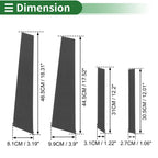8 Pcs Door Pillar Window Trim for BMW X6 (2020–2024) Carbon Fiber Black