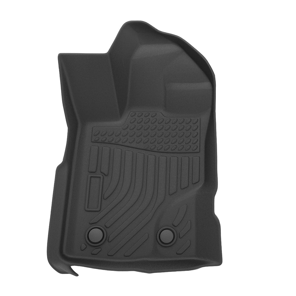 All Weather Floor Mats for Ford Ranger SuperCrew Cab (2019–2023) Black
