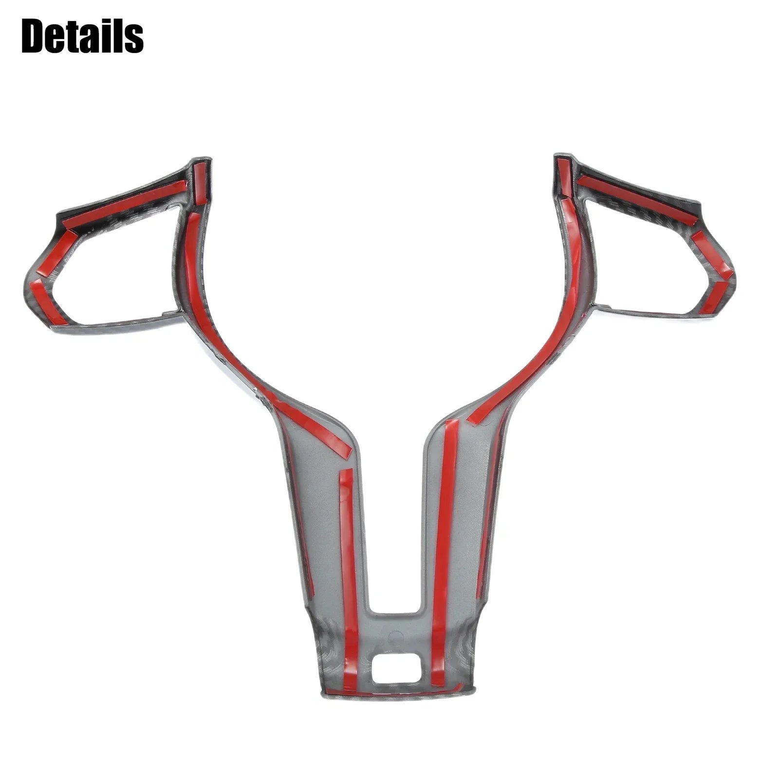 Steering Wheel Cover Trim Frame for BMW F20 F21 Carbon Fiber Pattern Black