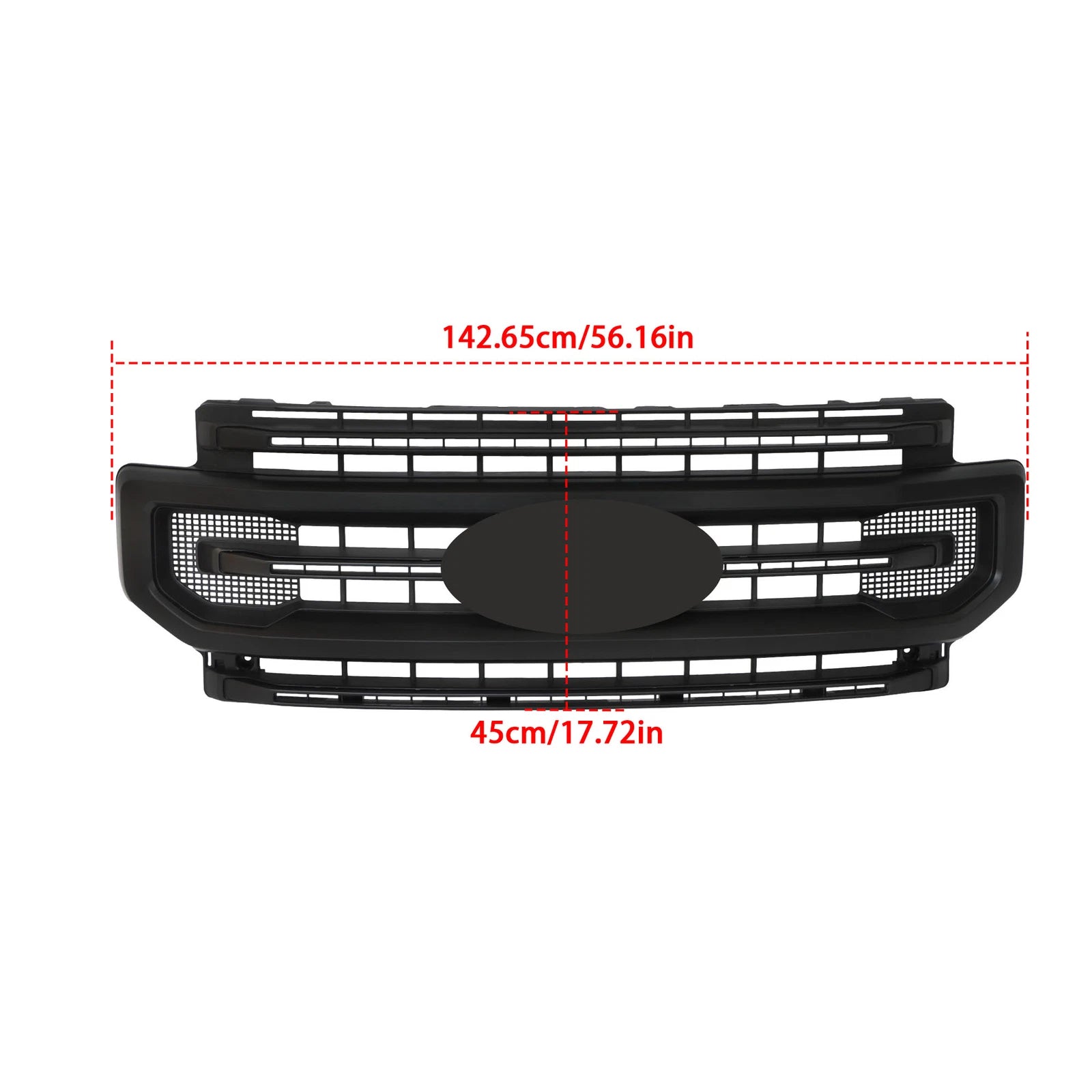 Matte Black Grille for Ford F250 F350 (2020–2022) Super Duty